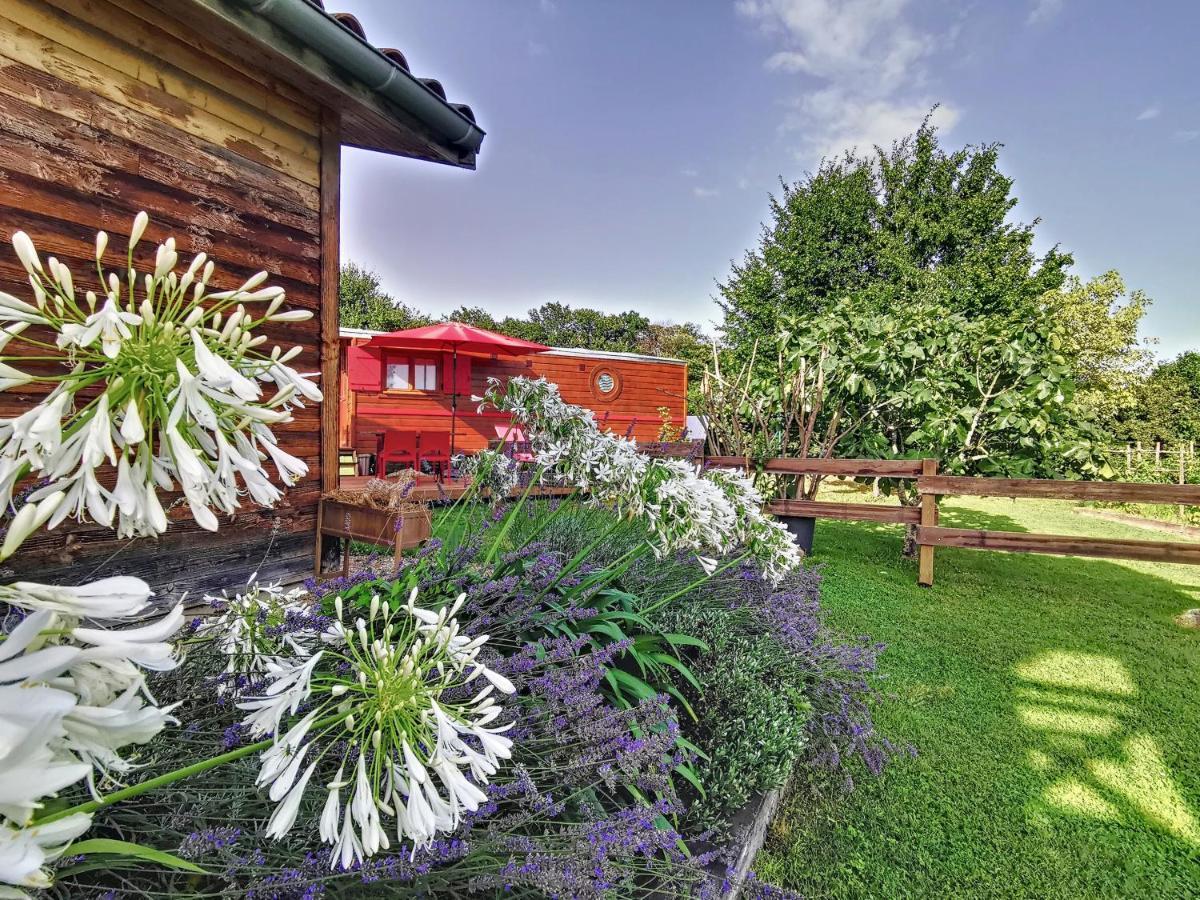 La Roulotte Du Cagire - 4 Pers - Pyrenees Guest House Villeneuve-de-Rivière Exterior foto